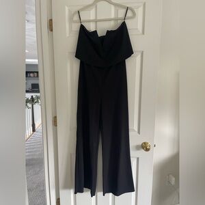 Lulu's black strapless jumpsuit